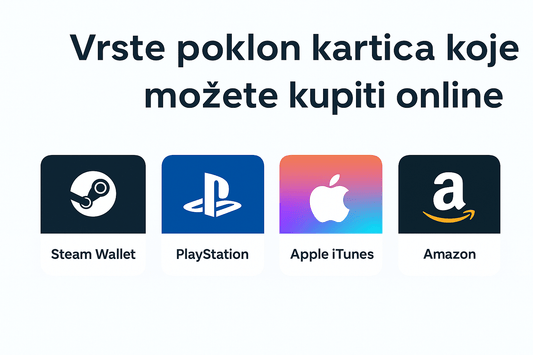 Steam poklon kartice, poklon kartice za gejmere, digitalne kartice za igre