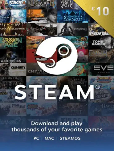 Steam poklon kartica 10€ Srbija instant kod