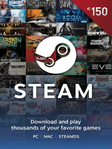 Steam poklon kartica 150€ Srbija instant kod