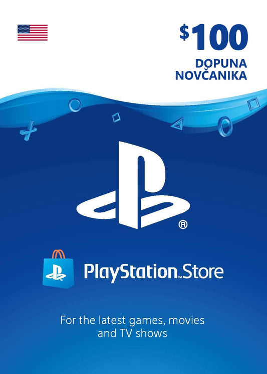 US100 PlayStation Gift Card - Digitalni Kod Instant Dostava