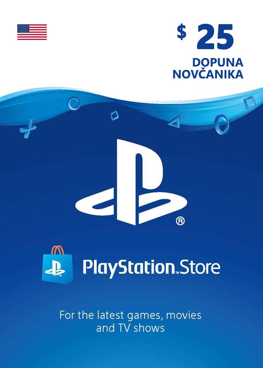 US25 PlayStation Gift Card - Digitalni Kod Instant Dostava