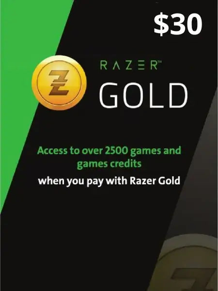 Razer Gold Gift Kartica $30– sigurna kupovina.
