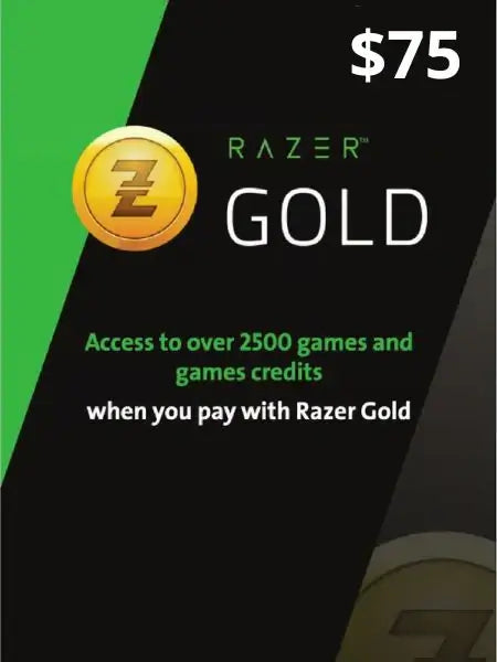 Razer Gold Gift Kartica $75– sigurna kupovina.