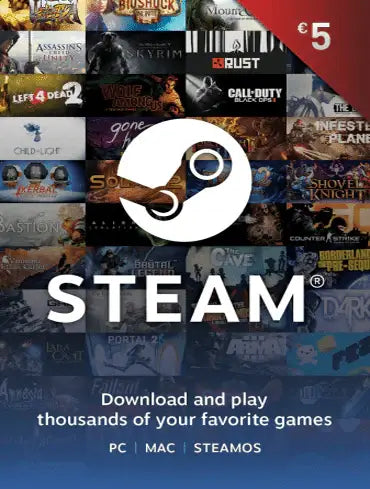 Steam poklon kartica 5€ Srbija instant kod